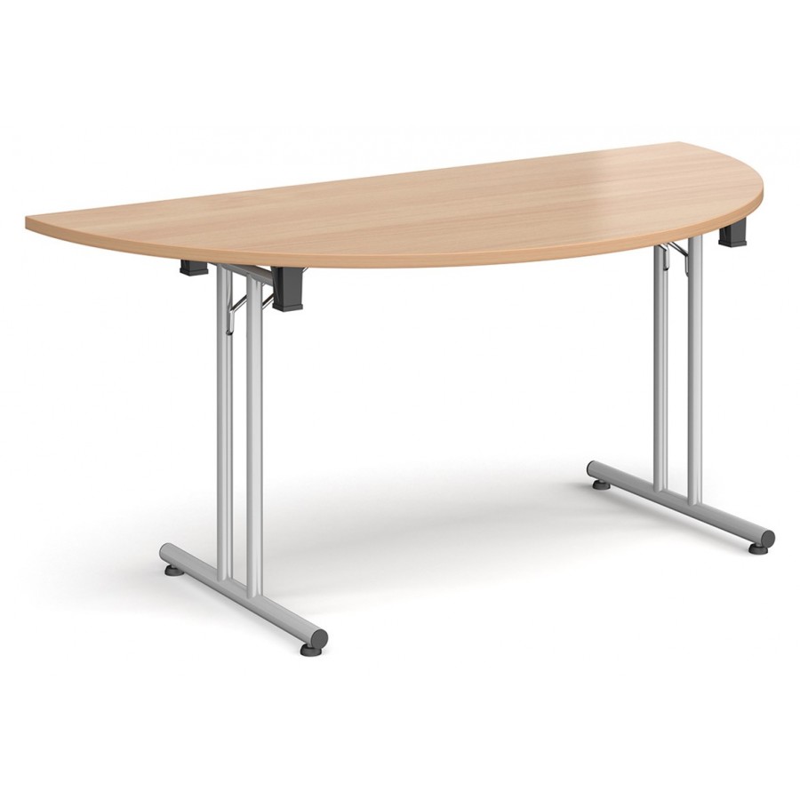 Deco Folding Leg Semi-Circular Meeting Room Table